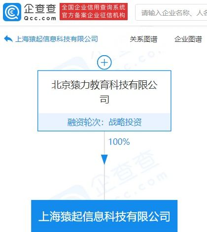 猿輔導成立信息科技新公司，注冊資本1000萬進軍第二類增值電信業務